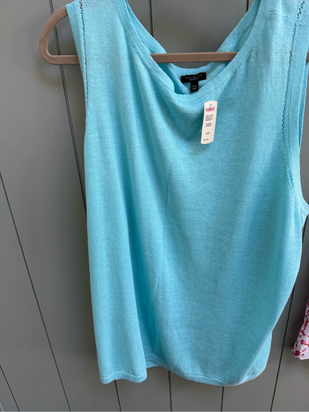 Talbots Aqua Tank Top - Knit Sleeveless